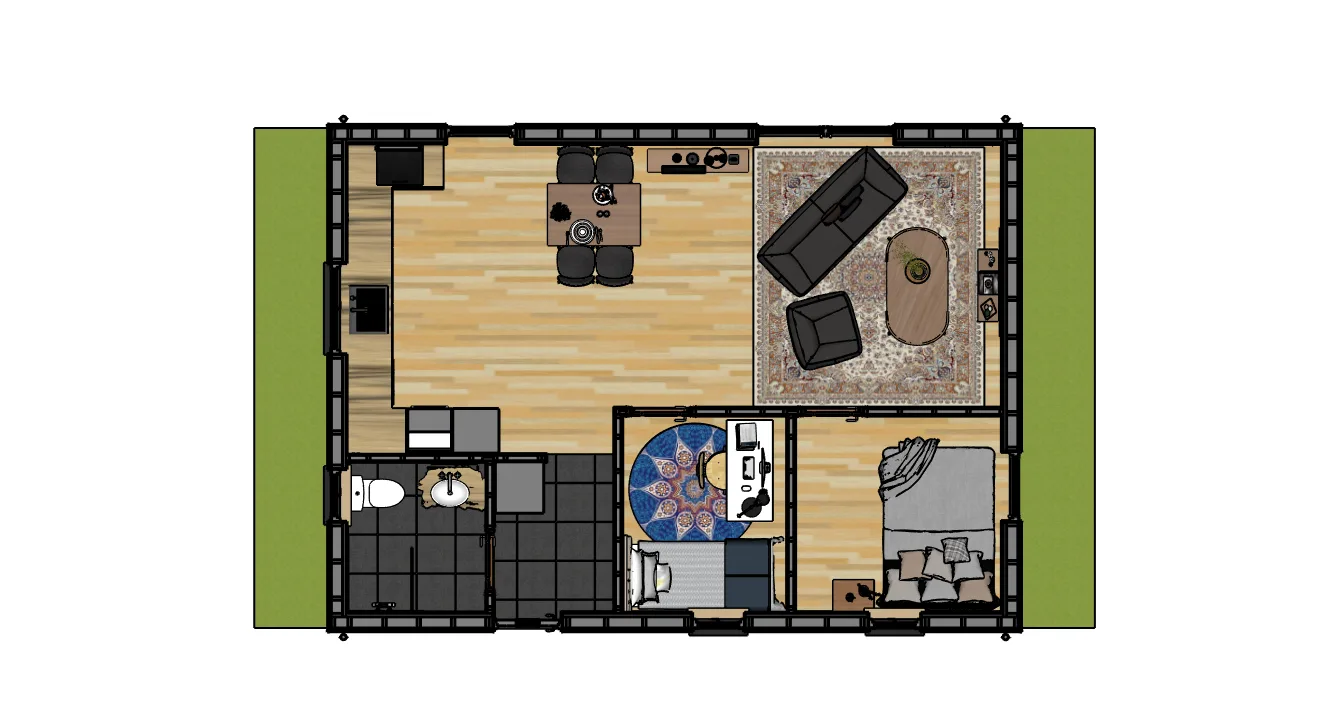 Floor plan in SketchUp