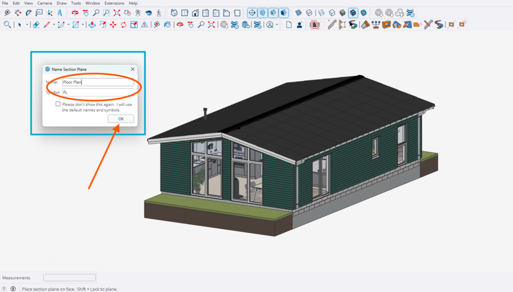 Click ok in Sketchup