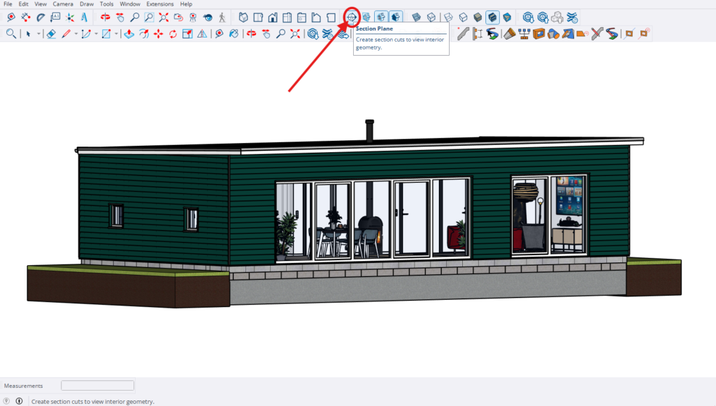 Section plane in sketcup