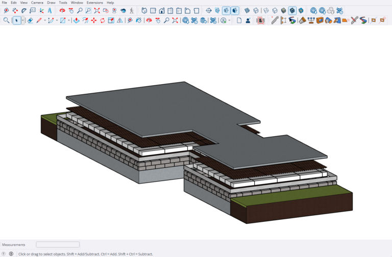 Foundation showing the details our model includes.