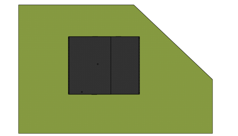 Site plan in SketchUp