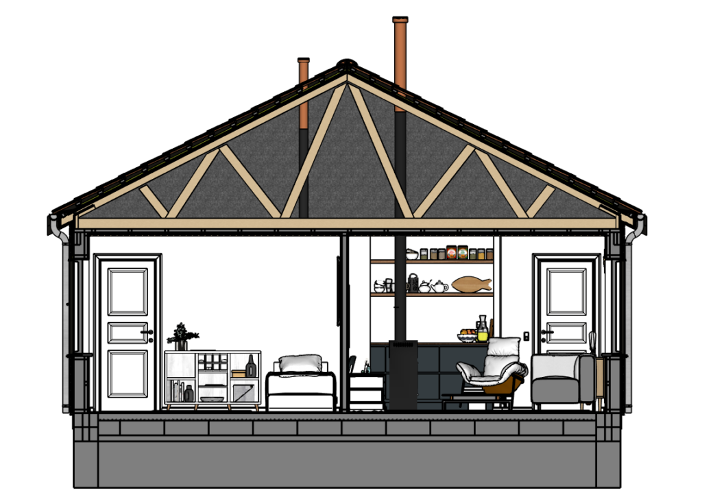 Sketchup section plan