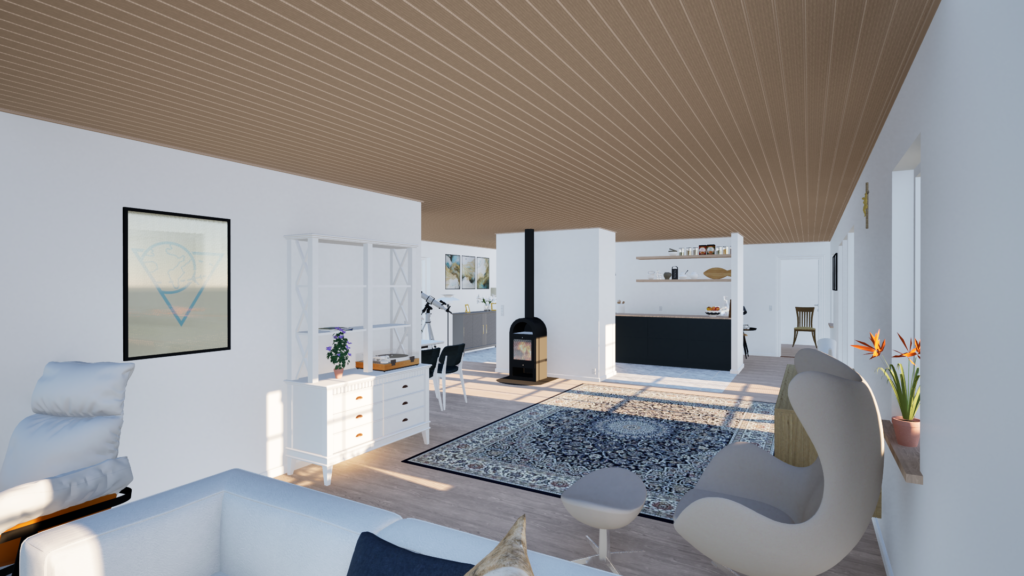 Living room rendering