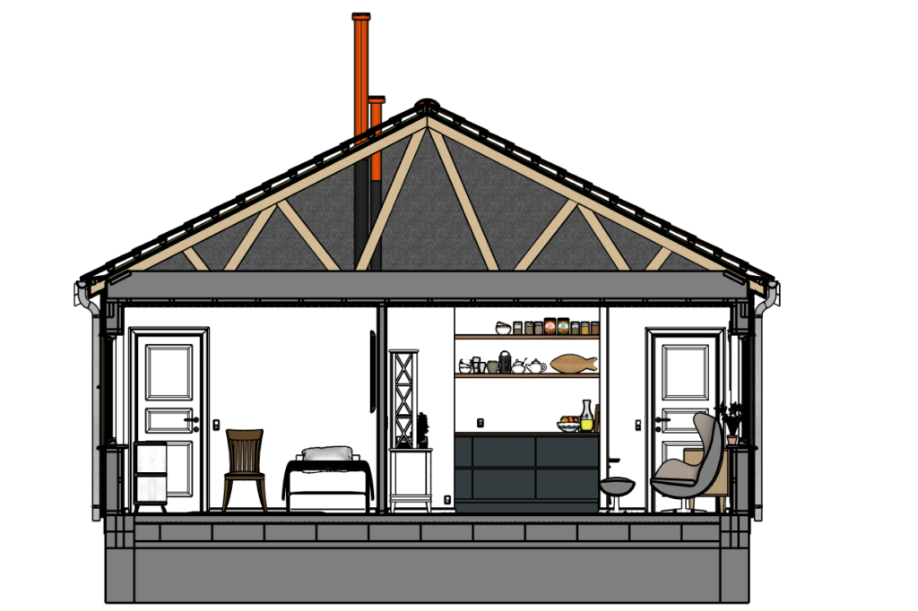 Section plan in SketchUp