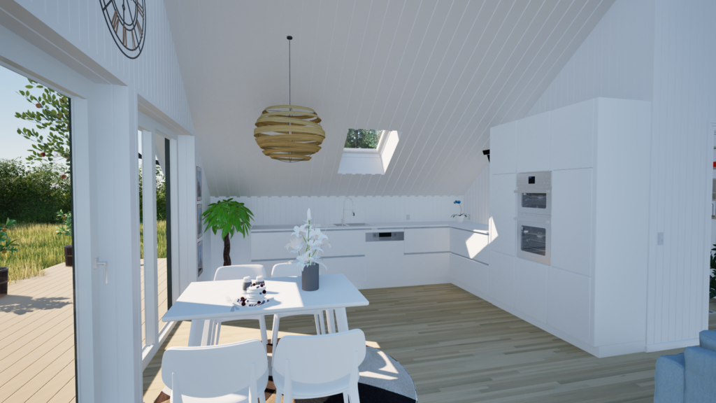 Kitchen seen in SketchUp