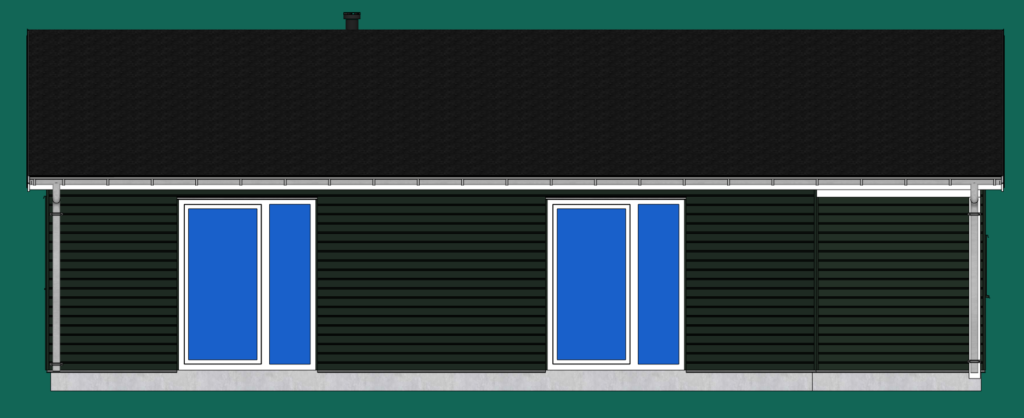 SketchUp elevation plan south