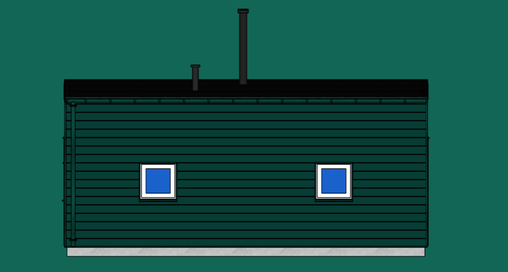 Danish-95-03 elevation east in SketchUp