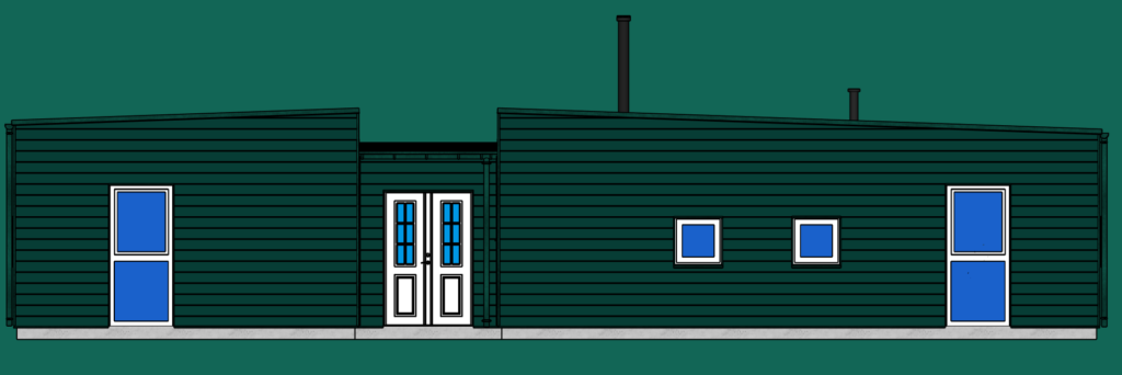 Danish-95-03 elevation north in SketchUp