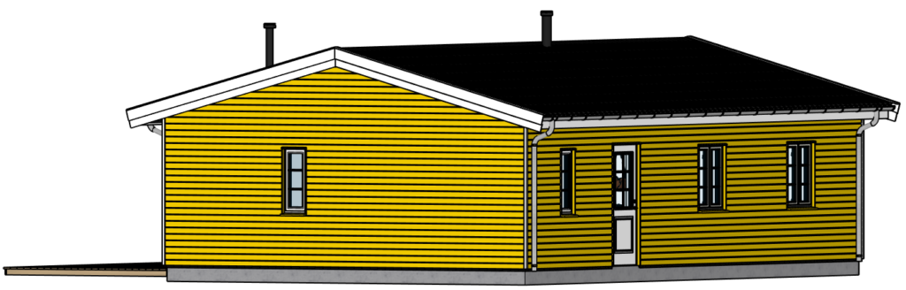 Ejnar 80-02 SketchUp model back right