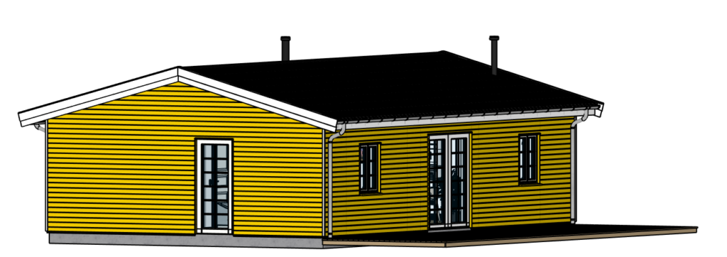 Ejnar 80-02 SketchUp model front right