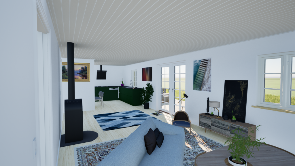 living room rendering 2