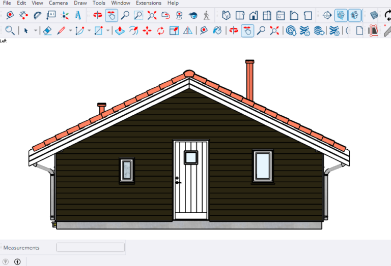 Elevation plan in SketchUp