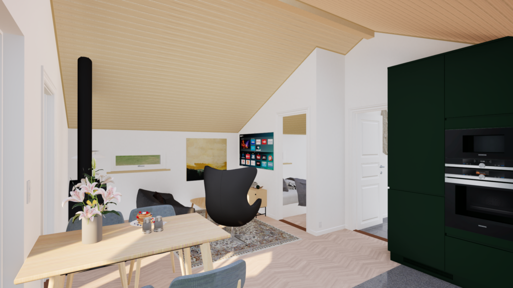 Living room rendering