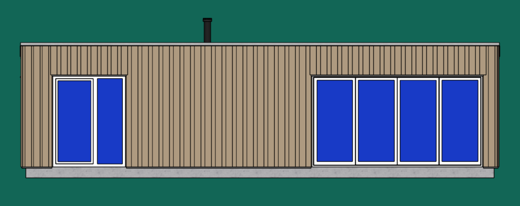 Fjeld elevation plan south