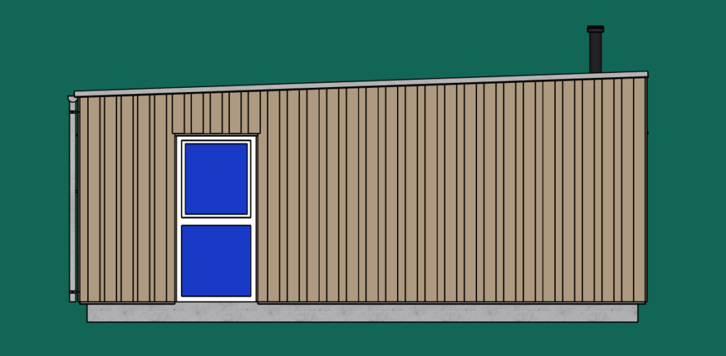 Fjeld elevation plan west