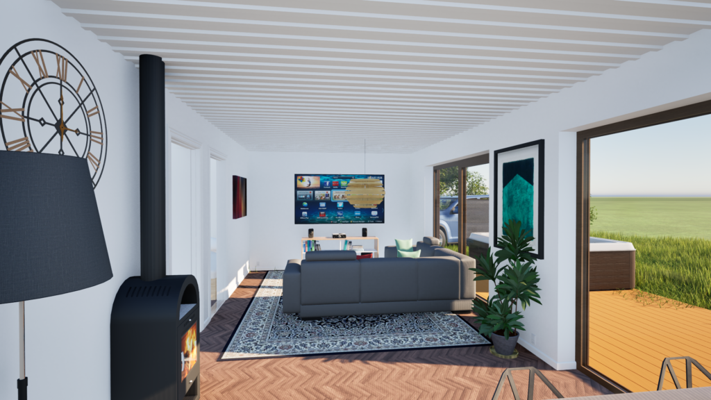 living room rendering