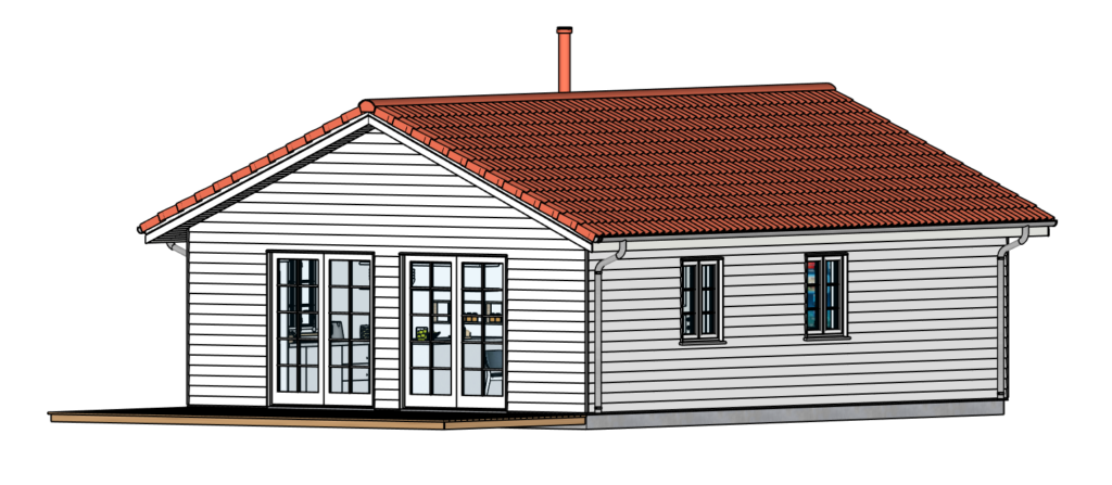 The Holm 62-04 sketchup house model