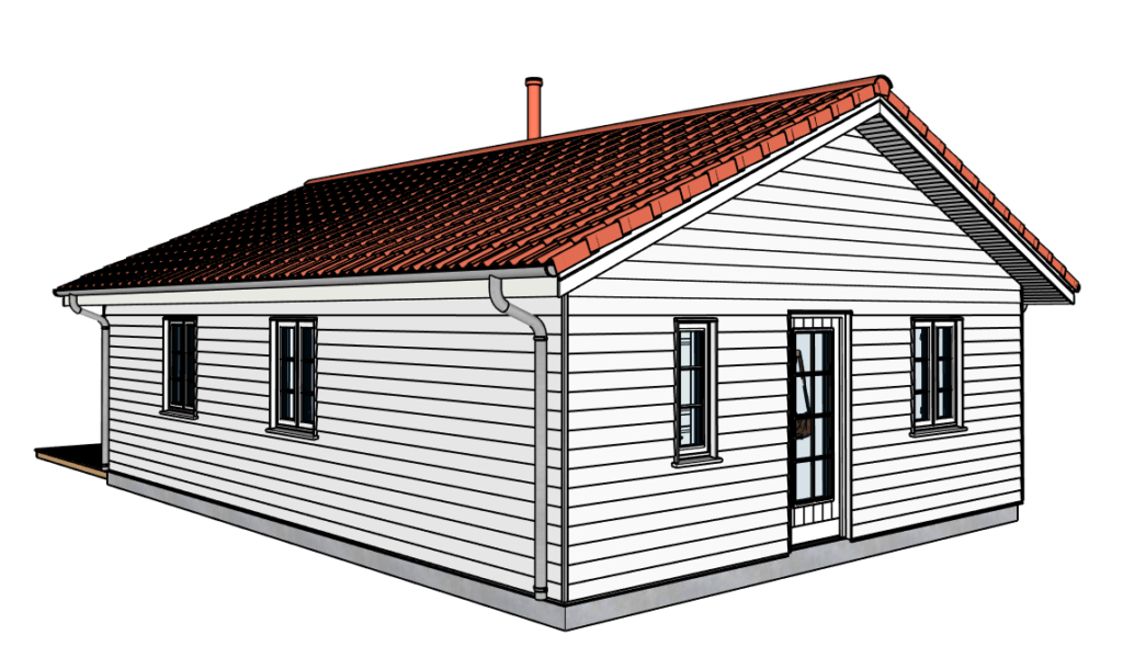 3D model in SketchUp back left