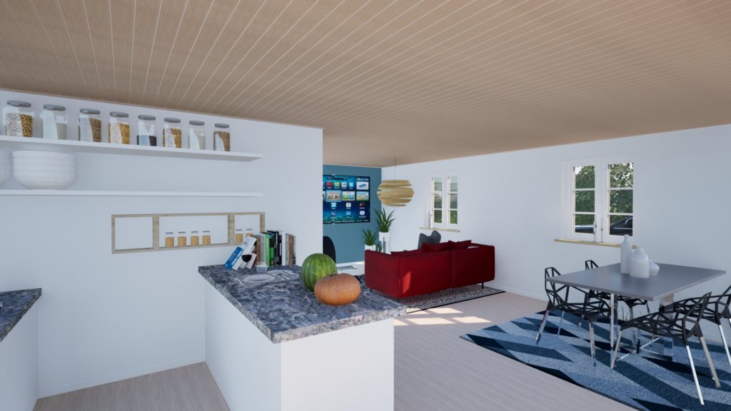 Living room rendering