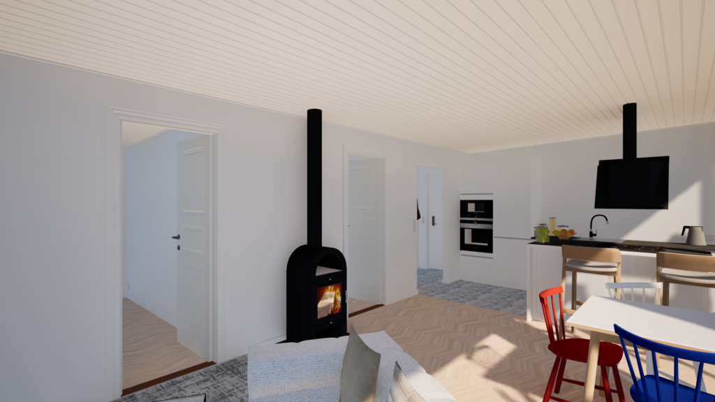 Ivar 55-04 kitchen area render