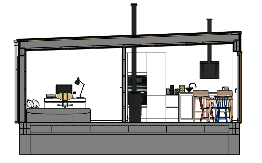 Section plan in SketchUp