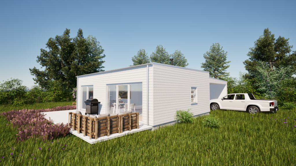 Render of the Sketchup model from right