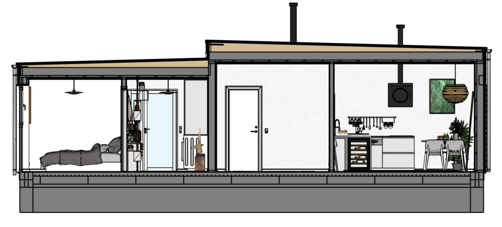 Section plan in SketchUp