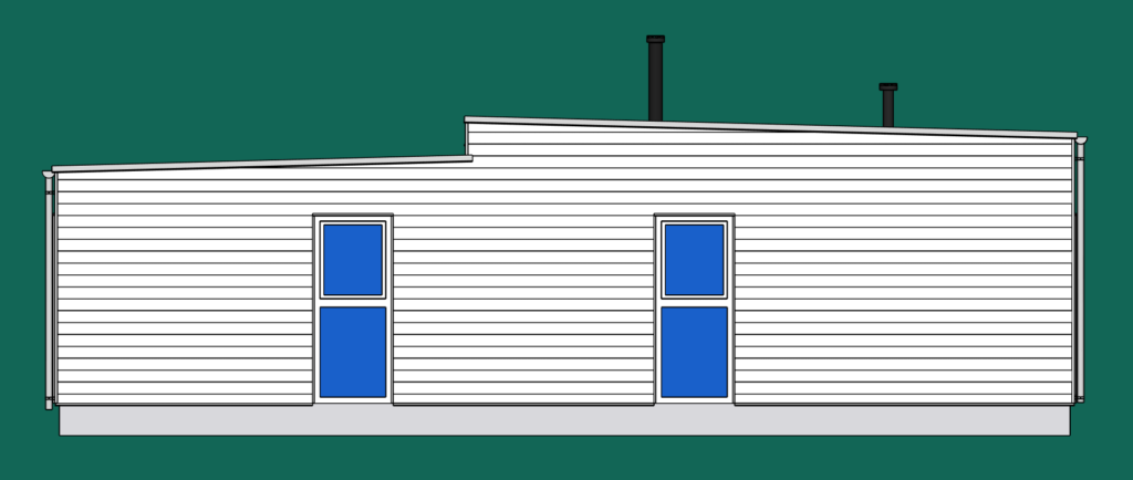 Elevation drawing west