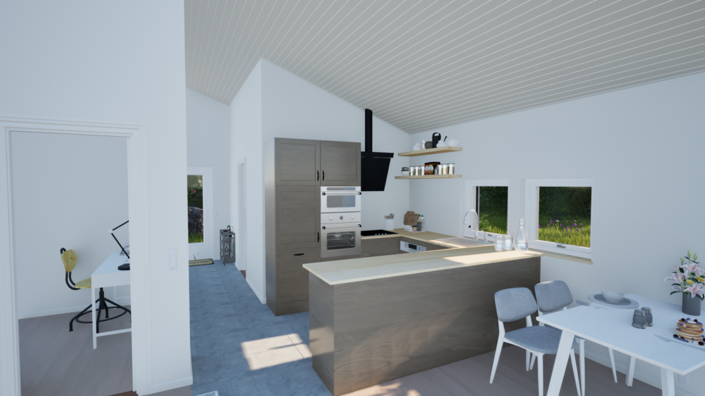 Northsea 96 3D model kitchen view