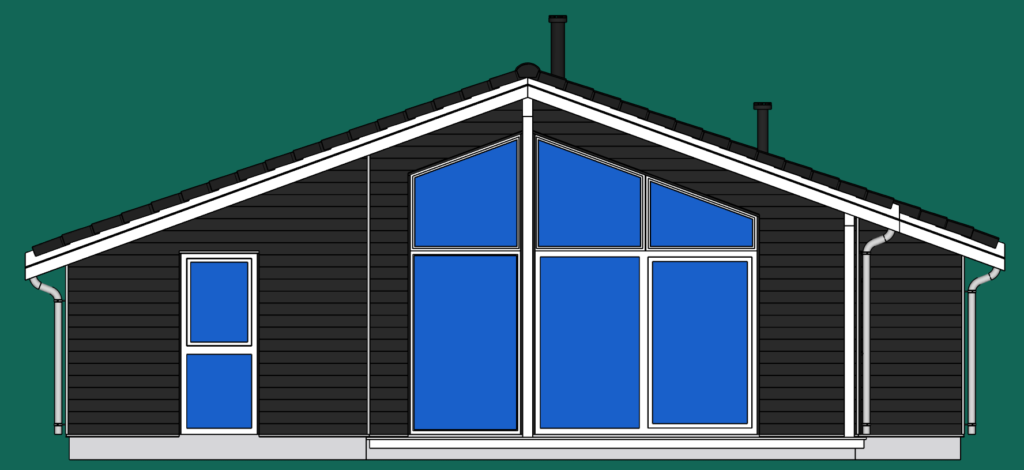 facade south seen in SketchUp