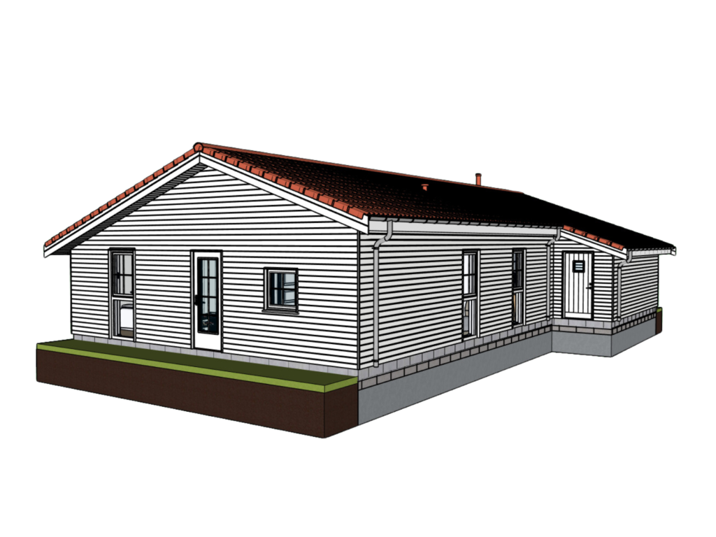 3D house model in Sketchup