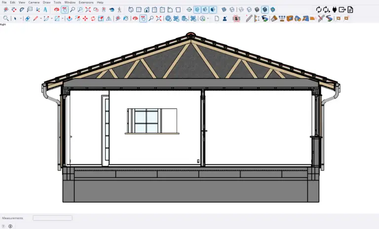 Section plan in SketchUp 2024