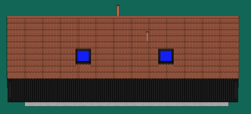 Elevation drawing east