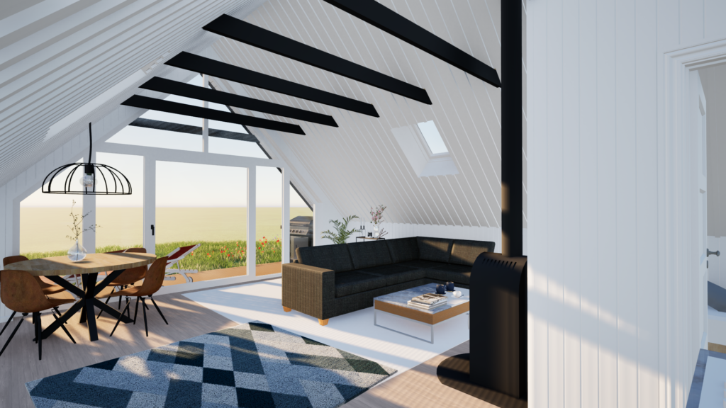 Living room rendering