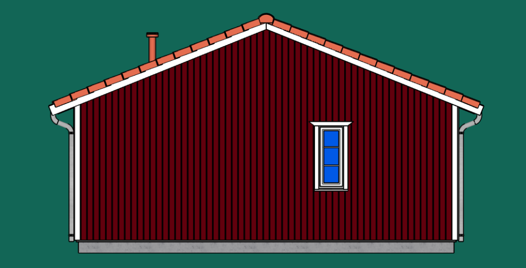 small house plans east view