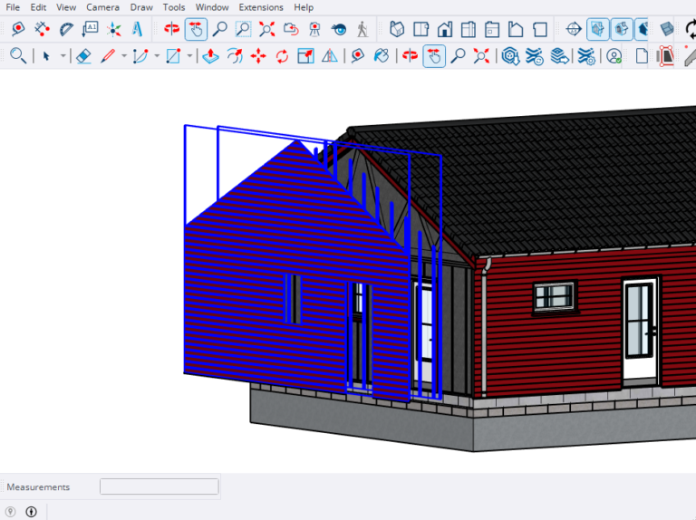 facade details in SketchUp