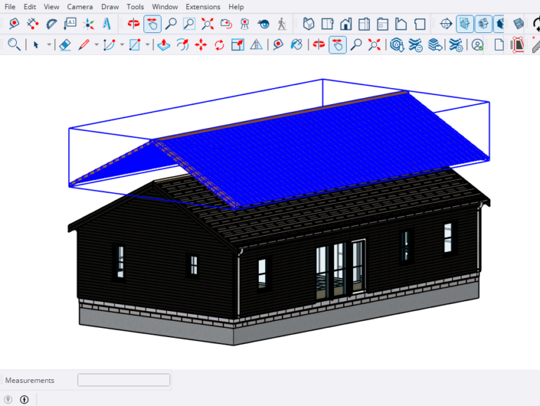 Roofing details in SketchUp