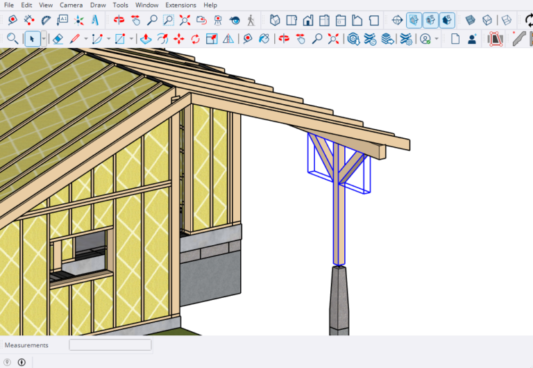 SketchUp structural post