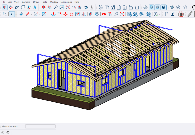 Bearing walls in SketchUp