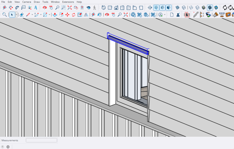 Drip edge over windows and doors