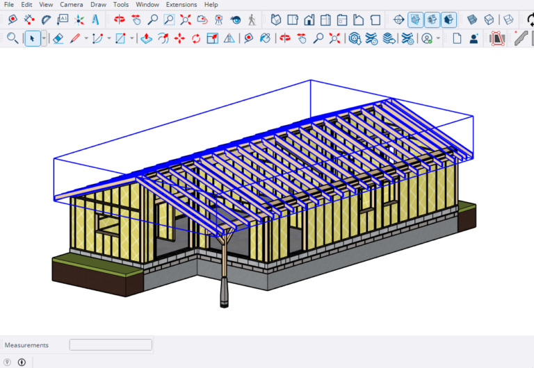 Roof details in Sketchup