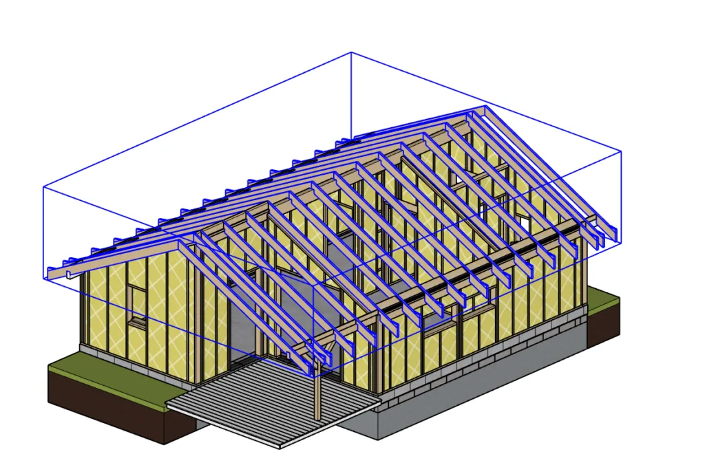 Roof construction in 3D