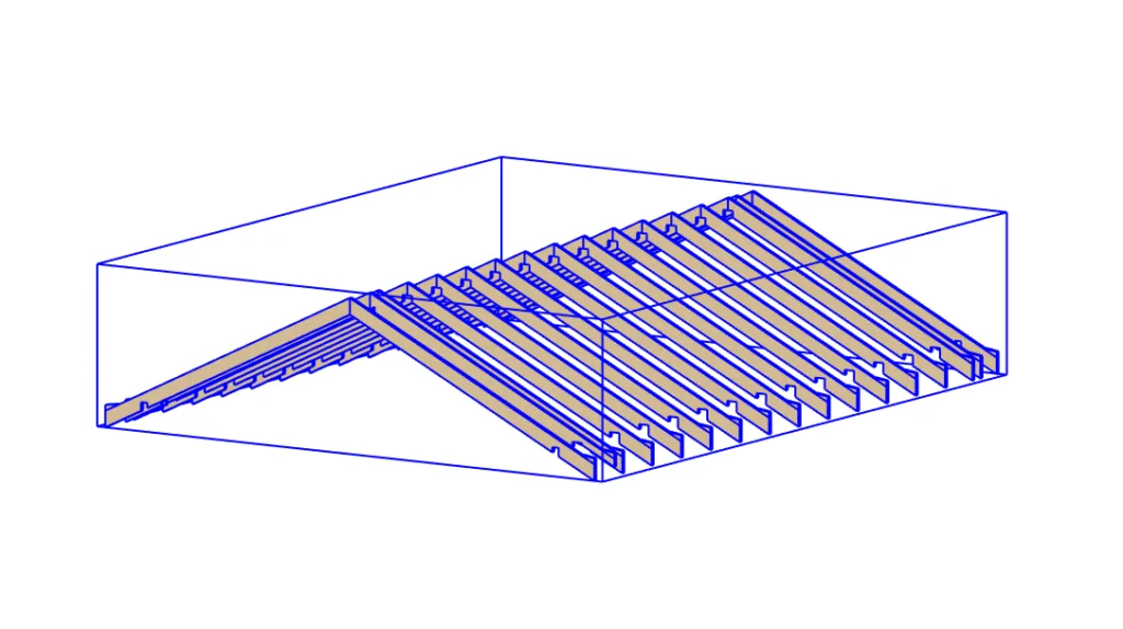 Roof rafters in SketchUp