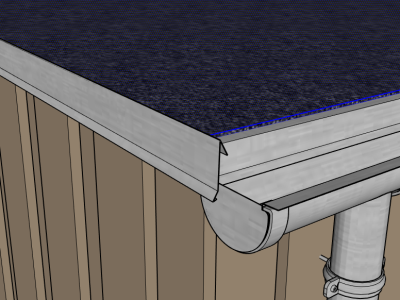 Roofing felt in SketchUp