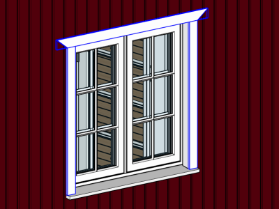 Window finish in SketchUp