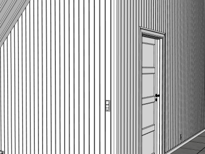 Wooden walls in Sketchup